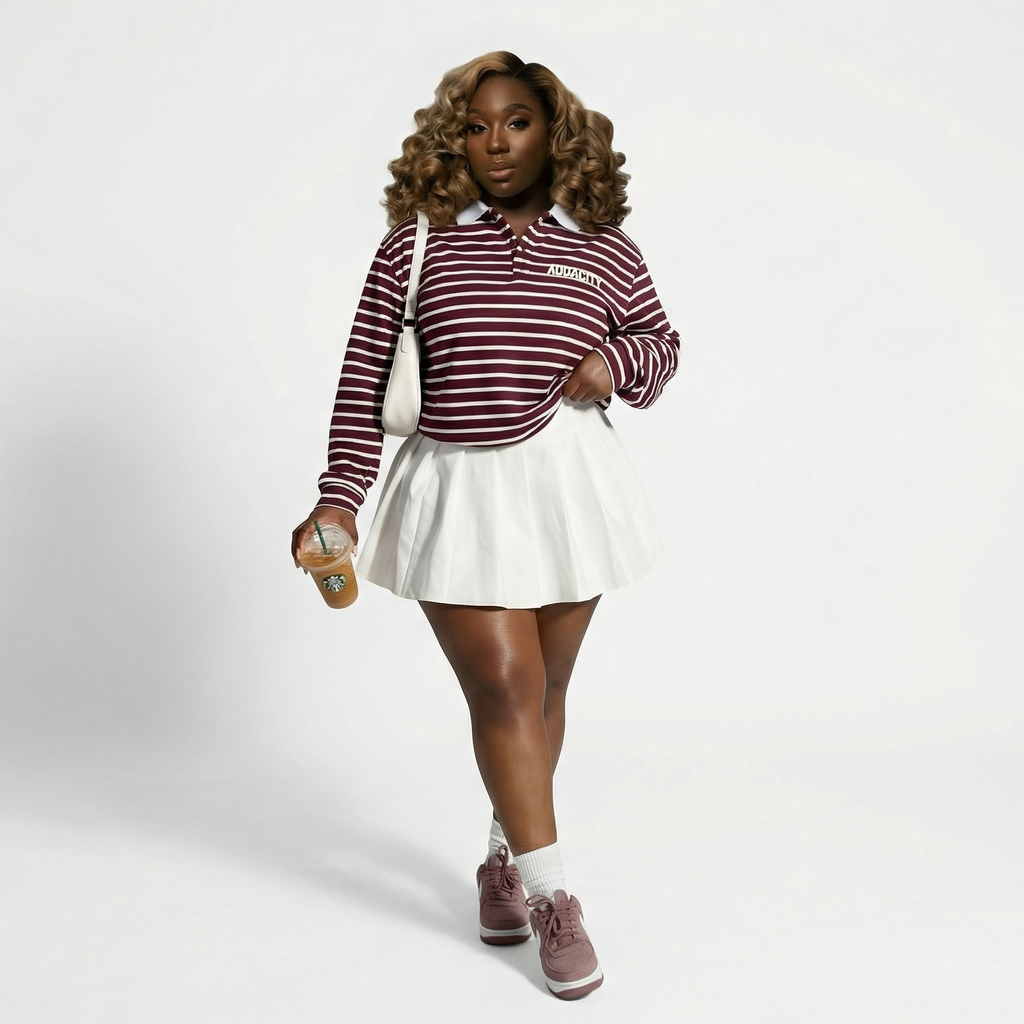 Red & White Audacity Stripes